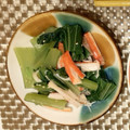 ミドランドキッチン's cooksnap of when they made カニカマと青梗菜のおひたし＊ごま油和え.