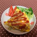 龍青空ママ's cooksnap of when they made フライパン一つで簡単♪ミートオムレツ.