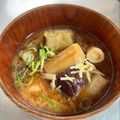 azbjbn's cooksnap of when they made ゴマ油風味＊焼き葱と焼き茄子のお味噌汁.