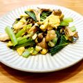 かなりんココりん's cooksnap of when they made 舞茸&小松菜&卵のソテー.