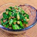 島子☆'s cooksnap of when they made レンチン♡にらと納豆の和え物.