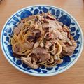 セキグチのアテ's cooksnap of when they made 豚肉としいたけの和風ピリ辛パスタ.