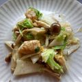 TYSK's cooksnap of when they made 鶏もも肉、白菜、エリンギ炒め.