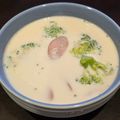osora's cooksnap of when they made ブロッコリーとソーセージのミルクスープ.