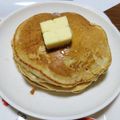 三人の天使ママ☆'s cooksnap of when they made 卵なし！牛乳なし！ふわふわのホットケーキ.