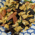 夏芽っち's cooksnap of when they made 生きくらげとウインナーの卵炒め.