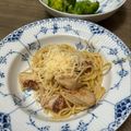 Miki Matsumoto's cooksnap of when they made ☺簡単♪鶏ささみのレモンクリームパスタ☺.