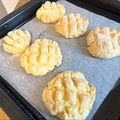 ＊しずく雨＊'s cooksnap of when they made ホットケーキミックスで可愛いメロンパン.