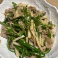 noezou's cooksnap of when they made 豚こま★たけのこ★青椒肉絲.