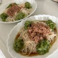 きちばった's cooksnap of when they made おろしきゅうりのツナそうめん.
