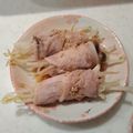 男の子4人のママもっち's cooksnap of when they made レンチンde♬中華風もやし豚巻きポン酢.