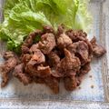 ピーナッツ子♪'s cooksnap of when they made 米粉でサクカリ＊砂肝のから揚げ.