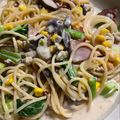 のの's cooksnap of when they made きのことほうれん草のクリームスープパスタ.
