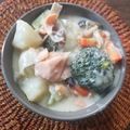 ふか谷's cooksnap of when they made サーモンのクリームシチュー.