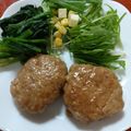 クックZTZ10H☆'s cooksnap of when they made 豚挽きde照焼き豆腐ハンバーグ.