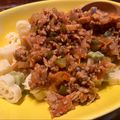 アンモ's cooksnap of when they made 簡単！ひき肉とトマト缶でハンバーグ丼.
