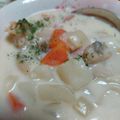 Yumiばあば's cooksnap of when they made ◆簡単美味しい♪クラムチャウダー◆.