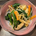 cookjen's cooksnap of when they made 油揚げ入り♪ほうれん草ともやしのナムル☆.