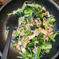 真樹 野畑's cooksnap of when they made 小松菜・えのきと油あげの白だし煮.