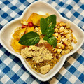 にきけん's cooksnap of when they made 柿ヨーグルト☆きなこと黒蜜で♪.