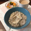 こつゆ514's cooksnap of when they made 茅乃舎だしで☆しらすと卵のお粥.