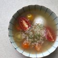 Ruriluru's cooksnap of when they made ＊簡単♪ポーチドエッグスープ＊.