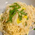 けちのしん's cooksnap of when they made 湘南流しらすと長葱たっぷりパスタ.