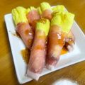 みーちゃんママと婆's cooksnap of when they made ～オクラの花の生ハム巻き～.