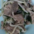 ひぃちゃんひー's cooksnap of when they made 簡単にあと1品♪豚ニラもやし炒め.