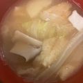 きゃろぽて's cooksnap of when they made 松山あげ食べたことある？松山あげの味噌汁.