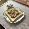 キンプリ's cooksnap of when they made 黒ゴマきな粉とあんこのトースト.