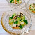 オウジリリノエ's cooksnap of when they made 山芋＆きゅうりの塩昆布サラダ♡.