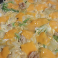 Gacky's cooksnap of when they made とろ〜り♪白菜と豚のチーズ卵とじ.