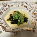 yesmama's cooksnap of when they made わかめとこごみのお浸し.
