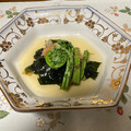 yesmama's cooksnap of when they made わかめとこごみのお浸し.