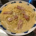 ちみ's cooksnap of when they made 豆乳鍋の残りでカルボナーラ♪.