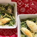 ☆yopipi's cooksnap of when they made ゆで卵と水菜とレタスのサラダ.