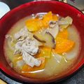 ✿月華❀'s cooksnap of when they made さつまいもの生姜たっぷり豚汁.