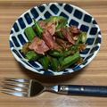 柴犬のくまちゃん🐕's cooksnap of when they made オクラとベーコン炒め.