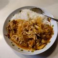 ラフロイグ31年's cooksnap of when they made フライパンde15分☆ポークストロガノフ.