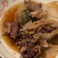 ほのぼのいっこ's cooksnap of when they made 汁ごと美味しい♪牛肉と白菜のすき煮.
