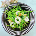 みっちゃん❇️68's cooksnap of when they made 豆苗とちくわのごま和え.