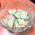 鳴瀬まゆ's cooksnap of when they made きゅうりとちくわのわさびマヨ。大人の副菜.