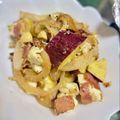 Rii♫'s cooksnap of when they made 薩摩芋とベーコンとクリームチーズのサラダ.