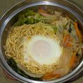 yama_miu's cooksnap of when they made 塩ラーメンに野菜炒めのトッピングω.
