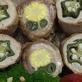 新妻あや's cooksnap of when they made 【簡単】キャラ弁 おかず たんぽぽ肉巻き.