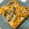 コロどろっぷ's cooksnap of when they made 【簡単★】南瓜の皮メープルチーズトースト.