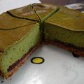 クックYMSJ1V☆'s cooksnap of when they made 抹茶と小豆のチーズケーキ.