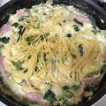 ユイチローまま's cooksnap of when they made きのことほうれん草のクリームスープパスタ.