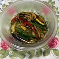 MYAR's cooksnap of when they made 夏野菜の揚げ浸し♪茄子/ズッキーニ.